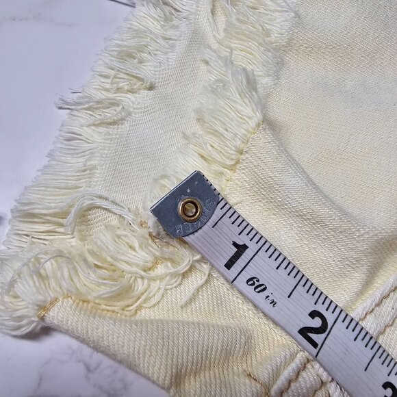 Free People High Rise Distressed Denim Shorts 'Loving Good Vibration  Women 30 - Picture 12 of 16